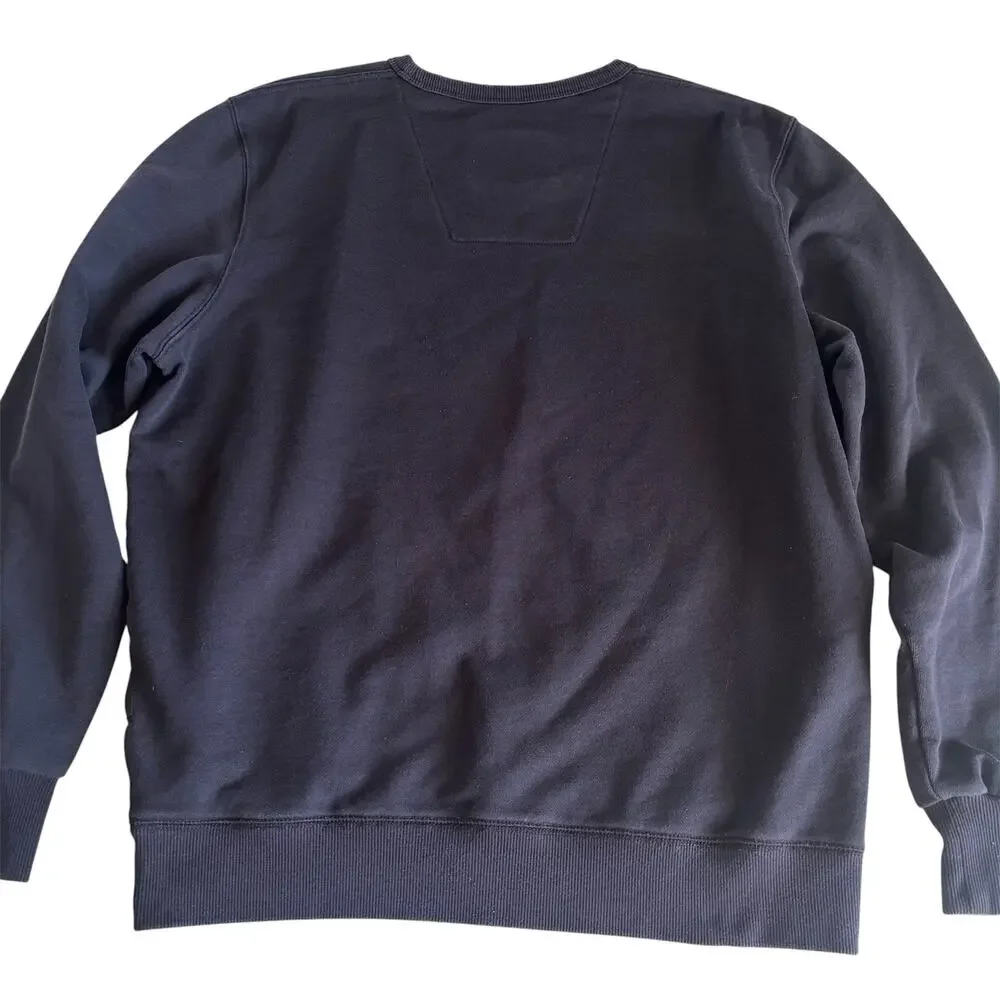 G-Star Raw Navy Blue Stitch Design Crewneck Sweatshirt Mens XL Loungewear Casual